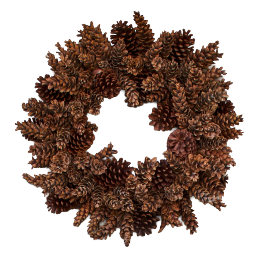 Natural Pinecone Wreath