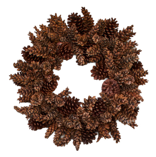 Natural Pinecone Wreath